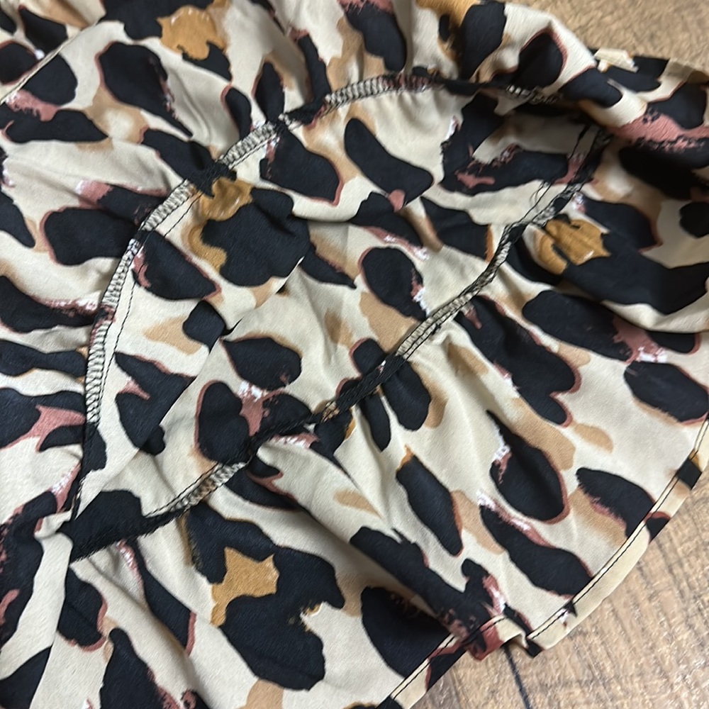 Bold Multi Neutral Colored Leopard Pattern Large … - image 7